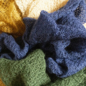 Silk and Mohair Shawl- Blue